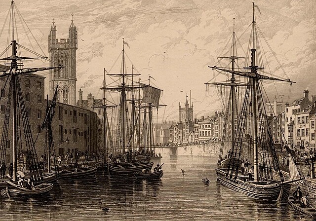 The Port Of Bristol In The 18th Century